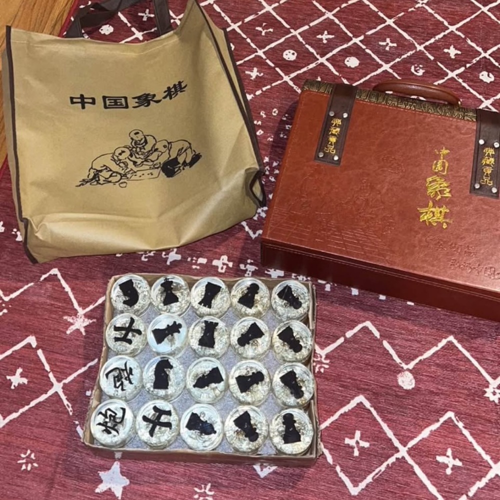 Chinese Chess Set with Carrying Bag